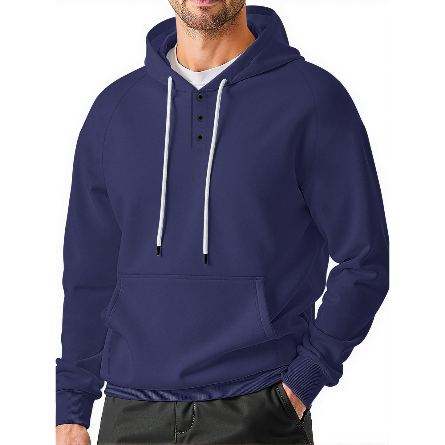 GENTS BLISS Men Hoodies Sweatshirts Lightweight Long Sleeve Sweatshirts for Men Drawstring Men Shirts with Kangaroo Pocket