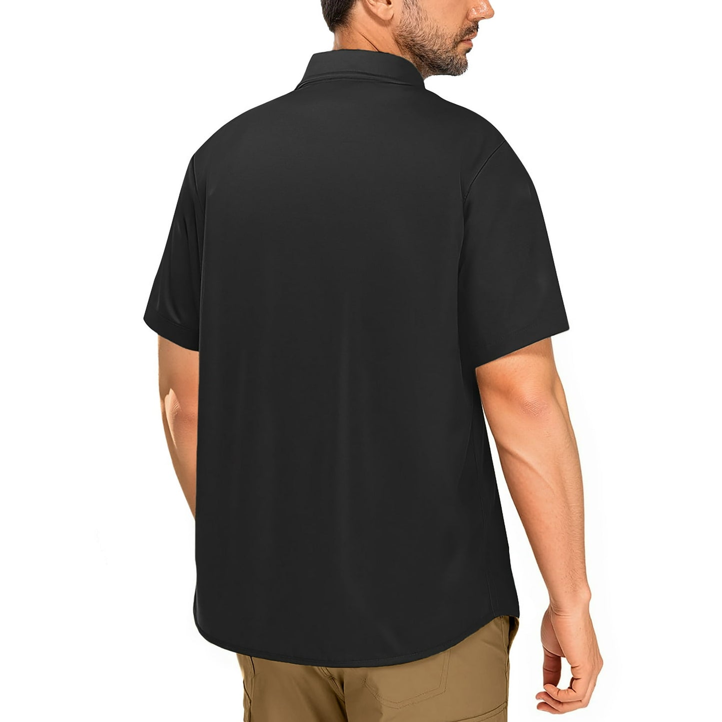 GENTS BLISS Short Sleeve Men Shirts Hiking Button Down Shirts for Men Quick Dry Fishing Men Shirts with Pocket