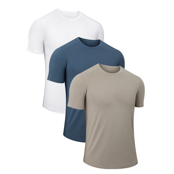 GENTS BLISS 3 Pack Men T-Shirts Crew Neck Short Sleeve T-Shirts for Men Quick Dry Men Shirts