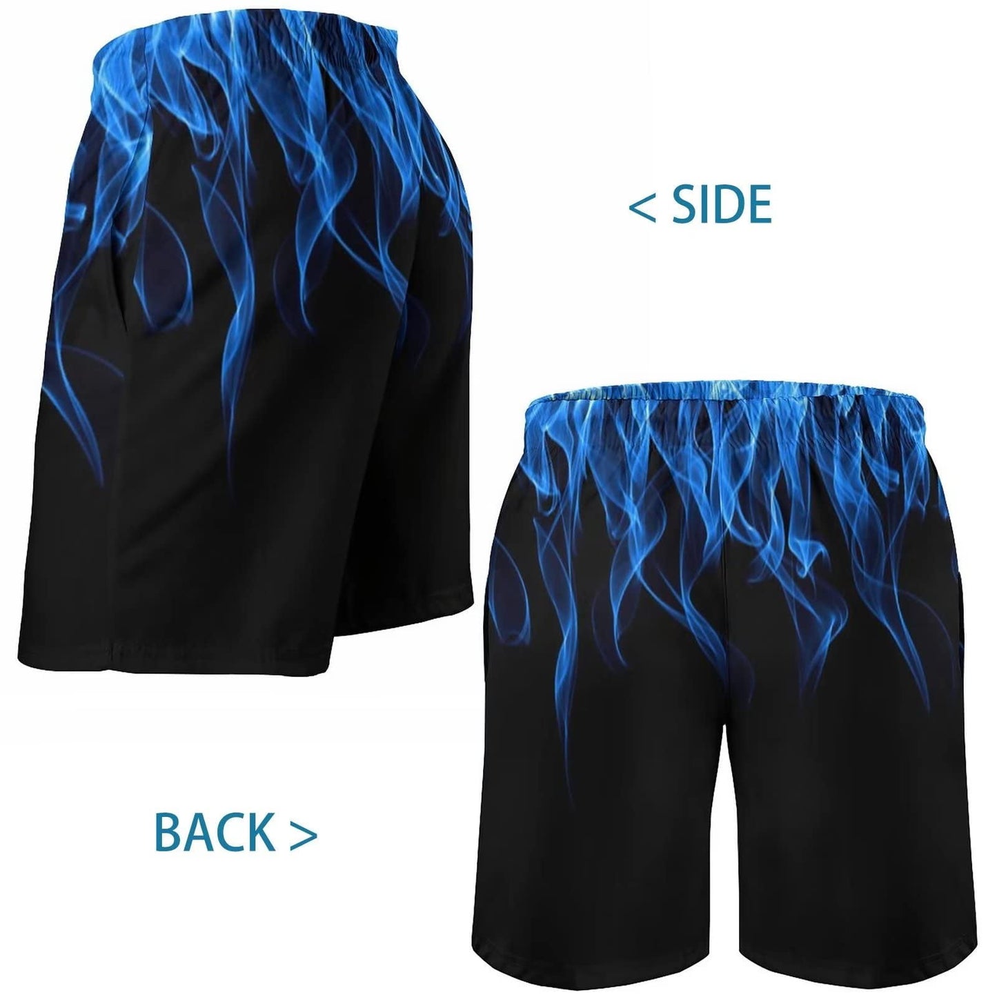 GENTS BLISS Hawaiian Men Shorts Bathing Mesh Lining Beach Shorts for Men with Pockets Swim Trunks